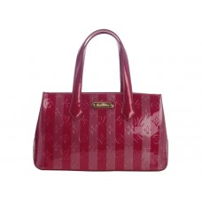 Louis Vuitton Monogram Stripes Pelle Verniciata Wilshire Bld Cherry