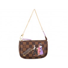 Louis Vuitton Damier Ebene Mini Pochette Accessori Illustre