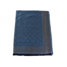 Scialle Louis Vuitton Monogram Ikat blu