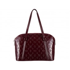 Borsa a tracolla con cerniera Louis Vuitton Monogram Vernis Avalon viola