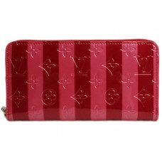 Portafoglio Zippy Louis Vuitton Monogram Vernis Rayures Pomm