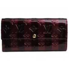 Portafoglio Louis Vuitton Monogram Vernis Rayes Sarah Amarante Ray