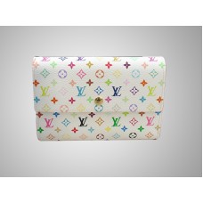 Portafoglio Louis Vuitton Monogram Multicolore Alexandra bianco