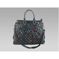 Louis Vuitton Runway Monogram Leather Cabby Mm Nero Multicolore