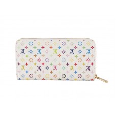Portafoglio Louis Vuitton Monogram multicolore bianco Zippy Figue