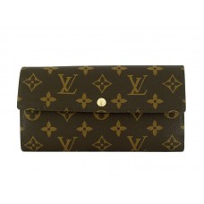 Portafoglio Louis Vuitton Monogram Sarah floreale viola
