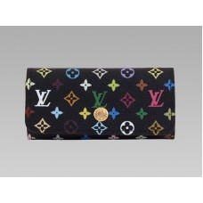 Portachiavi Louis Vuitton Monogram Multicolore Nero 4 Granata