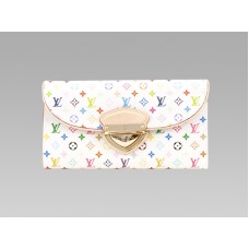 Portafoglio Louis Vuitton Monogram Multicolore White Eugenie Anis