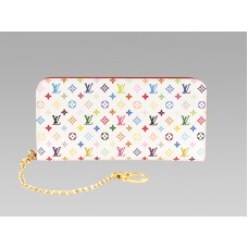 Portafoglio Louis Vuitton Monogram Multicolore Bianco Insolite Granata