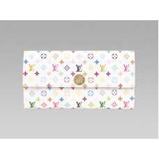 Portafoglio Louis Vuitton Monogram Multicolore White Sarah Anis