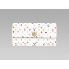 Portafoglio Louis Vuitton Monogram Multicolore White Sarah Raisin
