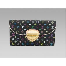Portafoglio Louis Vuitton Monogram Multicolore Nero Eugenie