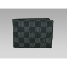Portafoglio multiplo Louis Vuitton Damier Graphite per banconote e carte di credito