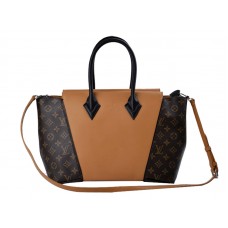 Borsa Louis Vuitton W Monogram e pelle PM marrone