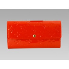 Portafoglio Louis Vuitton Monogram Vernis Sarah Arancione Tramonto