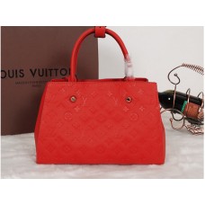 Louis Vuitton Monogramma Empreinte Montaigne Mm Rosso