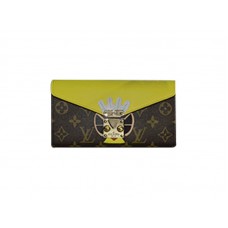 Portafoglio Sarah Louis Vuitton Monogram Tribal Mask Giallo