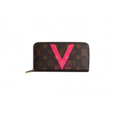 Portafoglio Louis Vuitton Monogram Zippy color granata