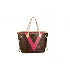 Louis Vuitton Monogramma V Neverfull Mm Granata