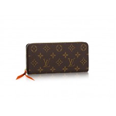 Portafoglio Louis Vuitton Monogram Clemence rosso peperoncino