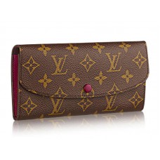 Portafoglio Louis Vuitton Monogram Emilie Fucsia