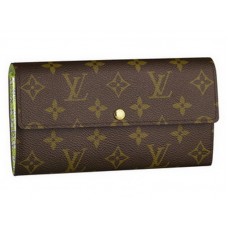 Portafoglio Louis Vuitton Monogram Sarah Fleuri Vert