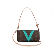 Louis Vuitton Monogram V Pochette Accessori Turchese