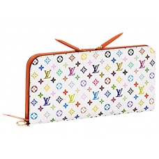 Portafoglio insolito multicolore Louis Vuitton arancione