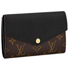 Portafoglio compatto Louis Vuitton Monogram Pallas Noir