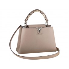 Borsa Louis Vuitton Capucines Bb Pitone Galet