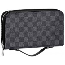 Portafoglio Zippy XL in tela Damier Gaphite di Louis Vuitton