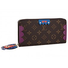 Portafoglio Louis Vuitton Monogram Canvas Zippy Totem Magenta