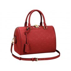 Louis Vuitton Monogram Empreinte Speedy Bandouliere 25 Ciliegia