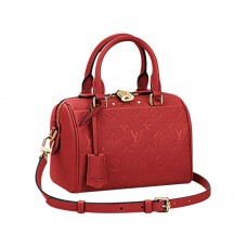 Louis Vuitton Monogram Empreinte Speedy Bandouliere 20 Ciliegia