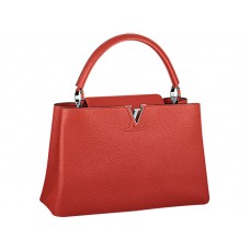 Borsa Louis Vuitton Capucines Mm Coquelicot