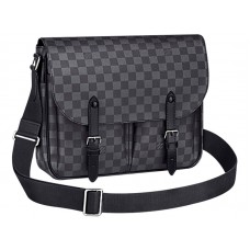 Borsa a tracolla Christopher in tela Damier Graphite di Louis Vuitton