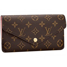 Portafoglio Jeanne in tela monogramma Louis Vuitton rosa m62203