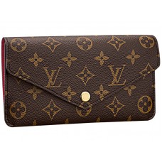 Portafoglio Jeanne in tela Monogram Louis Vuitton Bordeaux