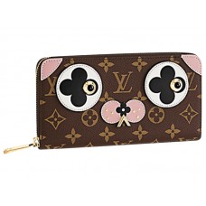 Portafoglio Zippy in tela Monogram Louis Vuitton Un adorabile cane