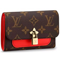 Portafoglio Louis Vuitton Flower Monogram Canvas Coquelicot m62567
