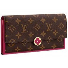 Portafoglio Louis Vuitton Flore Monogram Canvas Fucsia m64585