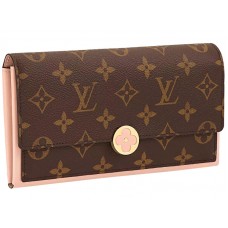 Portafoglio Louis Vuitton Flore Monogram Canvas Rose Ballerine m64586