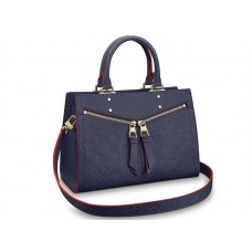 Louis Vuitton Monogram Empreinte Pelle Sully PM Navy Rosso m54195