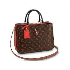 Louis Vuitton Millefoglie Monogram Tela Nero Rosso m44254