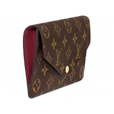 Portafoglio Jeanne in tela monogramma Louis Vuitton fucsia m62202