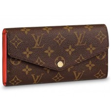 Portafoglio Louis Vuitton Sarah Tela monogramma Coquelicot m62236