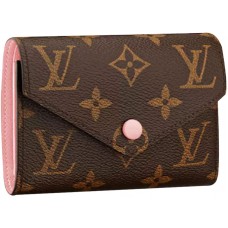 Portafoglio Louis Vuitton in tela monogramma Victorine Rose Ballerina m62360