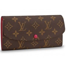 Portafoglio Louis Vuitton Monogram Canvas Emilie Fucsia m60697