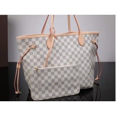 Louis Vuitton Damier Azur Tela Neverfull Mm n41361