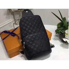 Borsa a tracolla Louis Vuitton Damier Infini Avenue in pelle n41720